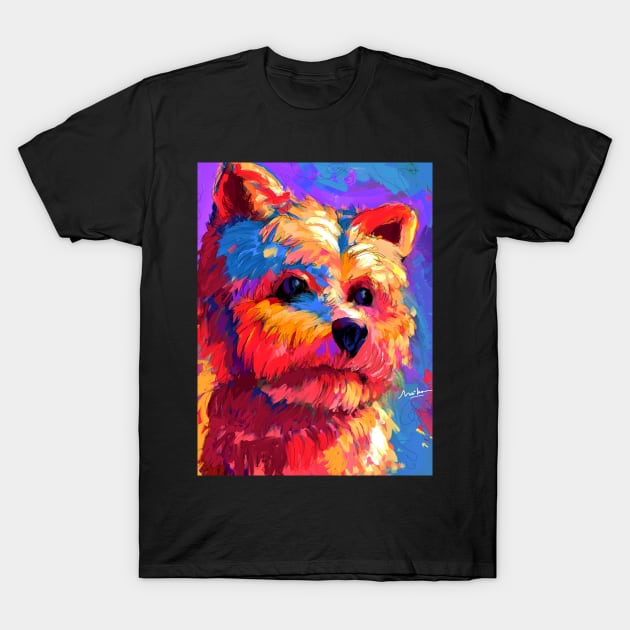 Yorkshire Terrier Dog T-Shirt by mailsoncello